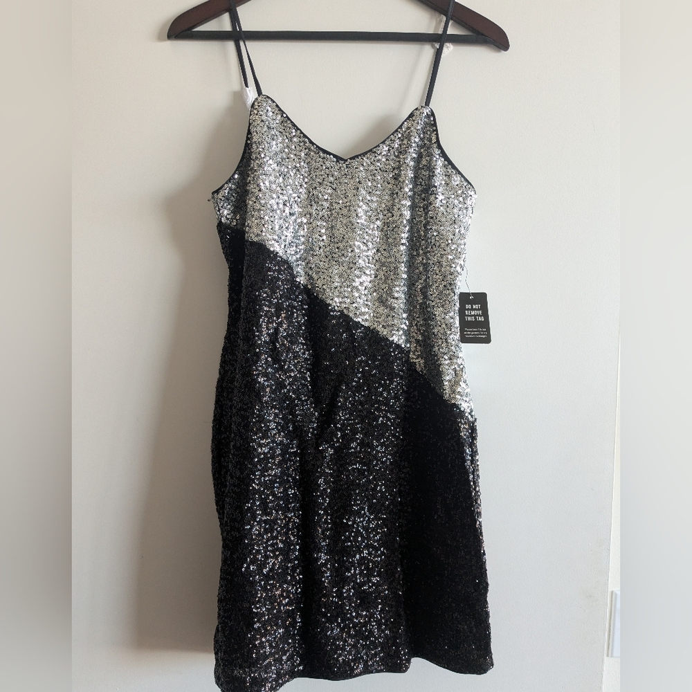 Fun flirty sequin mini dress